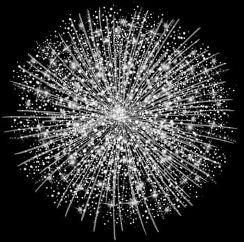 illustration of a fireworks