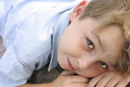 Young child's eyes