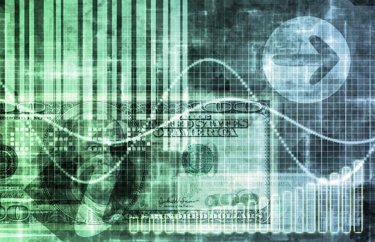 Digital Economy Abstract Business Concept Wallpaper Background