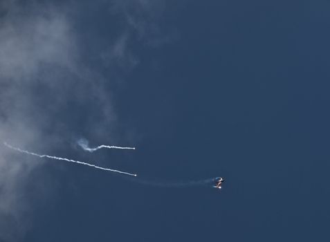 LUQA, MALTA - SEP 26 - F16 of the RNLAF Demoteam flied by Capt. Ralph (Sheik) Aarts during the Malta International Airshow 26th September 2009