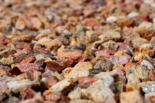 Site of desert with the small stone, natural conditions of shooting.