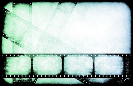 TV Channel Movie Guide on Abstract Background