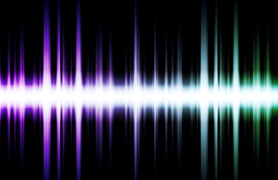 Soundwave Digital Graph as Clip Art Abstract