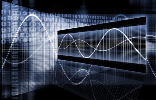 A Business Technology Abstract Art Background