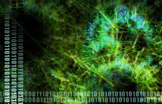 Green World Wide Web Abstract Background Art