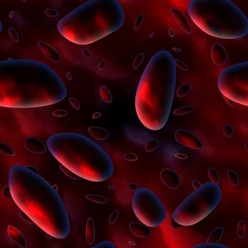 Red Blood Cells Seamless Background as Art