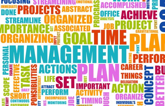 Time Management Concept as a Abstract Background