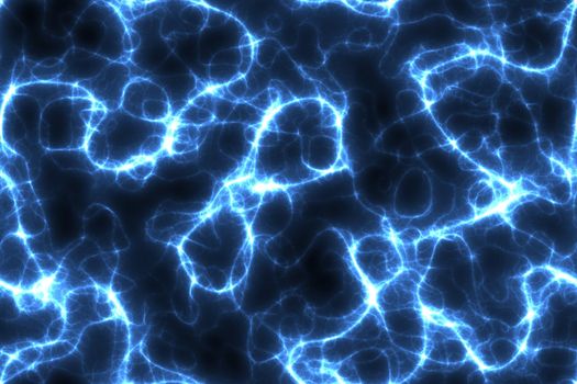 Futuristic Background in Blue Tech Glowing Lines