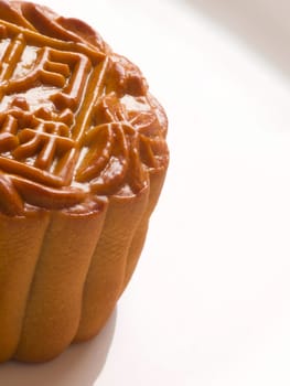 close up of traditional chinese mooncake