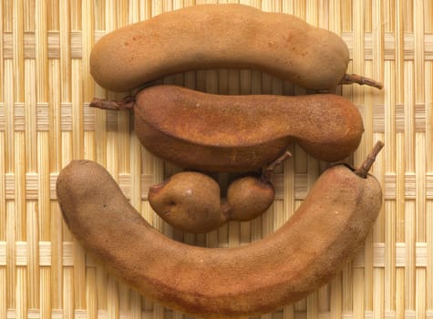 close up of tamarind fruit