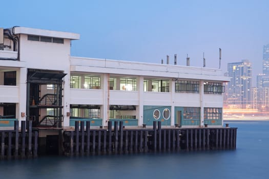 Ferry Pier to remote island of Hong Kong 