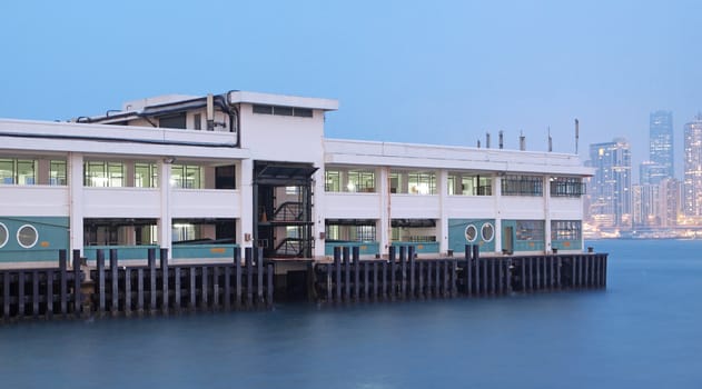 Ferry Pier to remote island of Hong Kong 