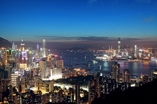 Sunset in Hong Kong 