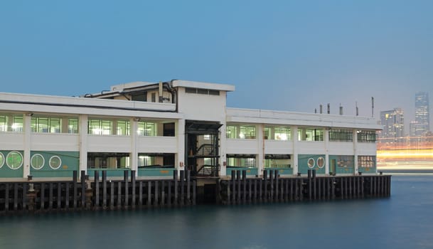 Ferry Pier to remote island of Hong Kong 