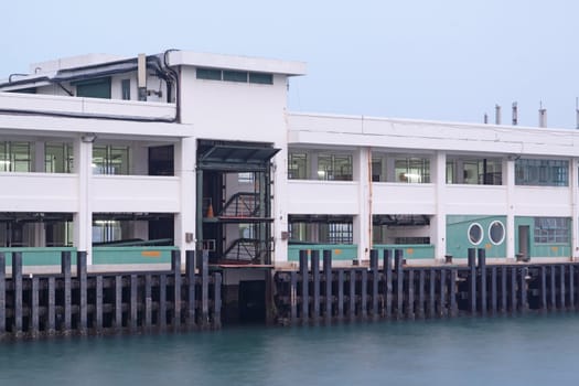 Ferry Pier to remote island of Hong Kong 