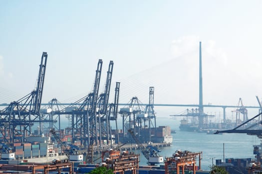 container pier and highway