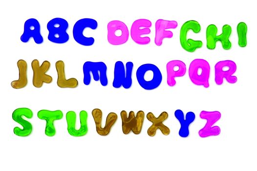 alphabet from A to Z and numbers form 0 to 9 can be used as font