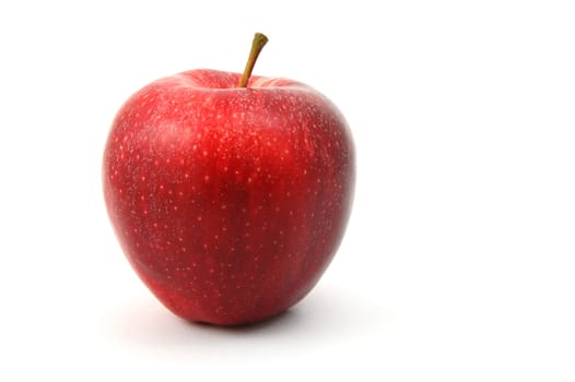 fresh red apple isolated on a white background