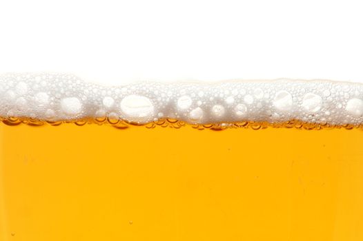 glass of beer isolated on white background