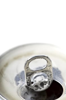 closeup of a beer can