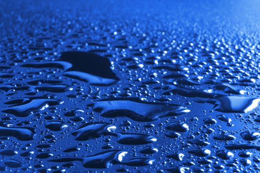 water drop background with copyspace for a rainy day