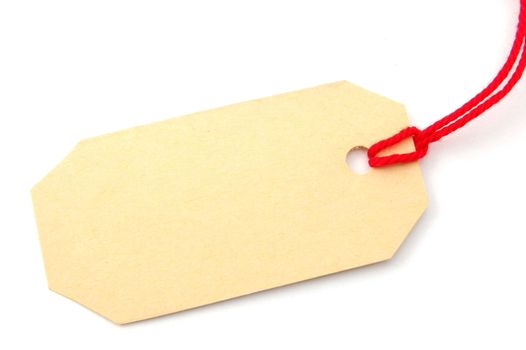 blank price tag with copyspace for text