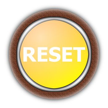 reset button illustration isolated on white background