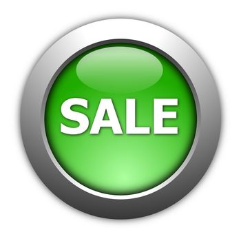 sale button illustration for internet shop or marketing