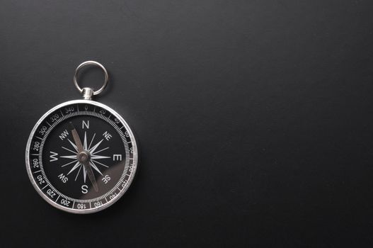 business compass and copyspace for a text message