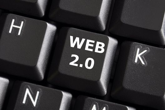 rss web or internet concept with a computer keyboard