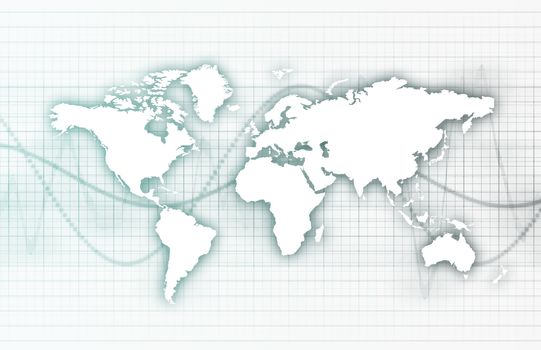 Technology Business Corporate World Art in White