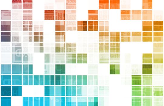 Digital Abstract Data Media As a Art