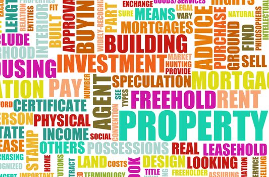 Property Real Estate Concept as a Abstract