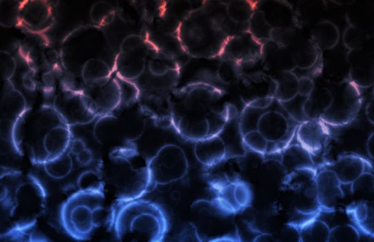 Microscopic Cell Organisms as an Abstract Art