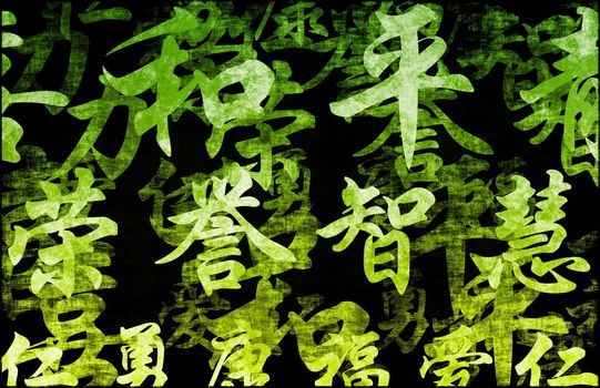 A Feng Shui Auspicious Art Abstract Background
