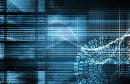 Technology Background as a Digital Abstract Art