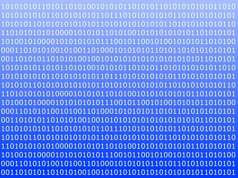 binary computer data background with 1 and 0