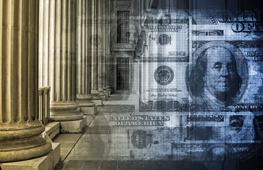 Stock Market Tech Abstract as a Background