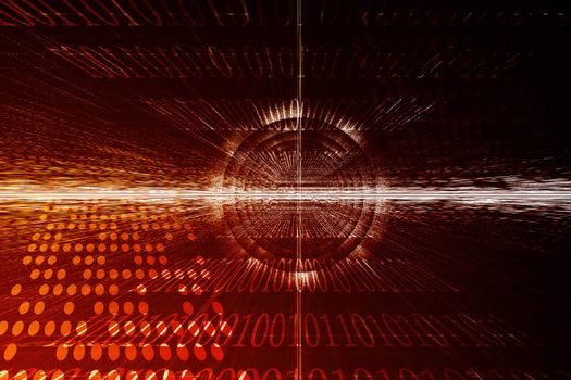 Cyber Business System Data Abstract Background Wallpaper