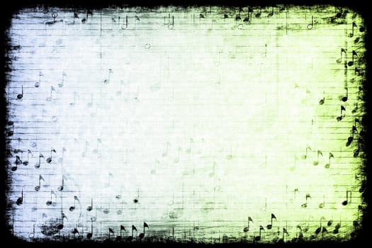 A Music Themed Abstract Grunge Background Texture