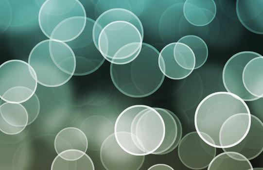 Blurry Pattern Abstract on Many Colorful Circles