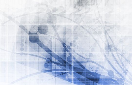 Futuristic Background as a Network Concept Art