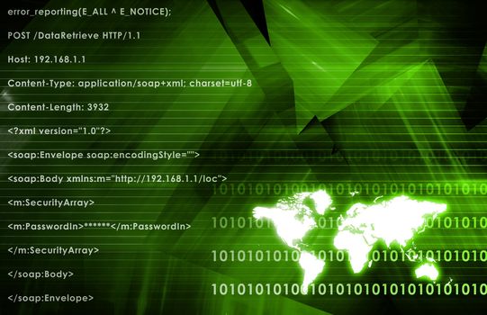 Business Abstract Technology as a Background Art