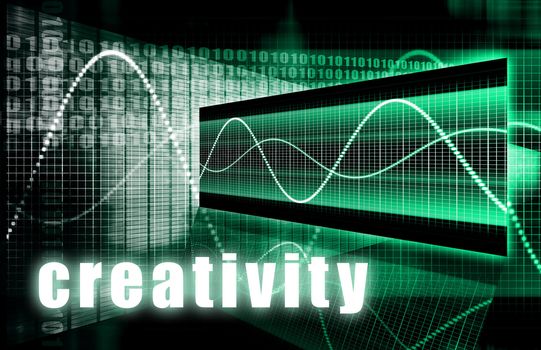 Creativity Business as a Art Concept Background