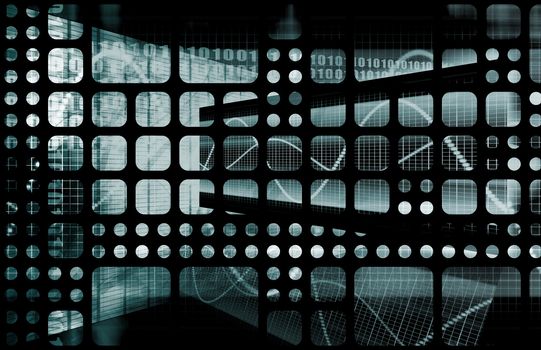 Modern Technology Code Illustration Lines as Art