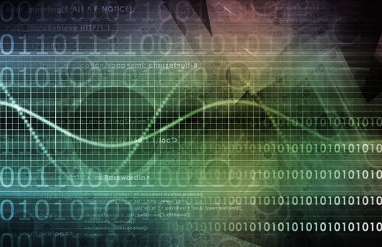 Technology Abstract with Futuristic Lines as Art