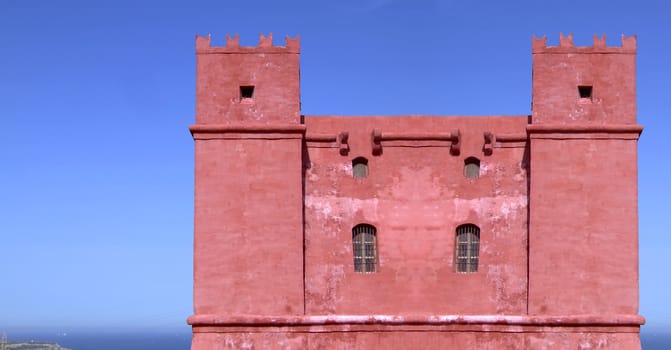 The Red Castle - a medieval fortress from the 16th century found in the northern part of the island of Malta