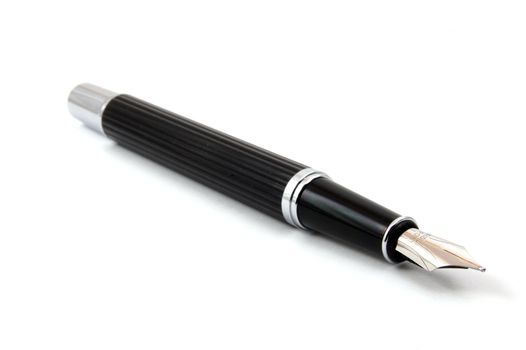 business fountain pen isolated on white background