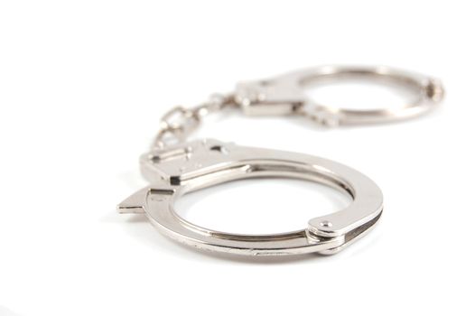 simple Handcuff isolated on a white background.