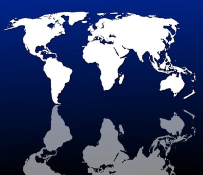 world map or globe with all continents